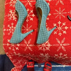 Elegant Blue Women's Heels